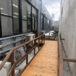 完成後のウッドデッキ