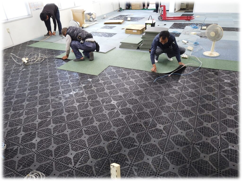 【納入レポ】事務所カーペット張替え・オフィス家具納入