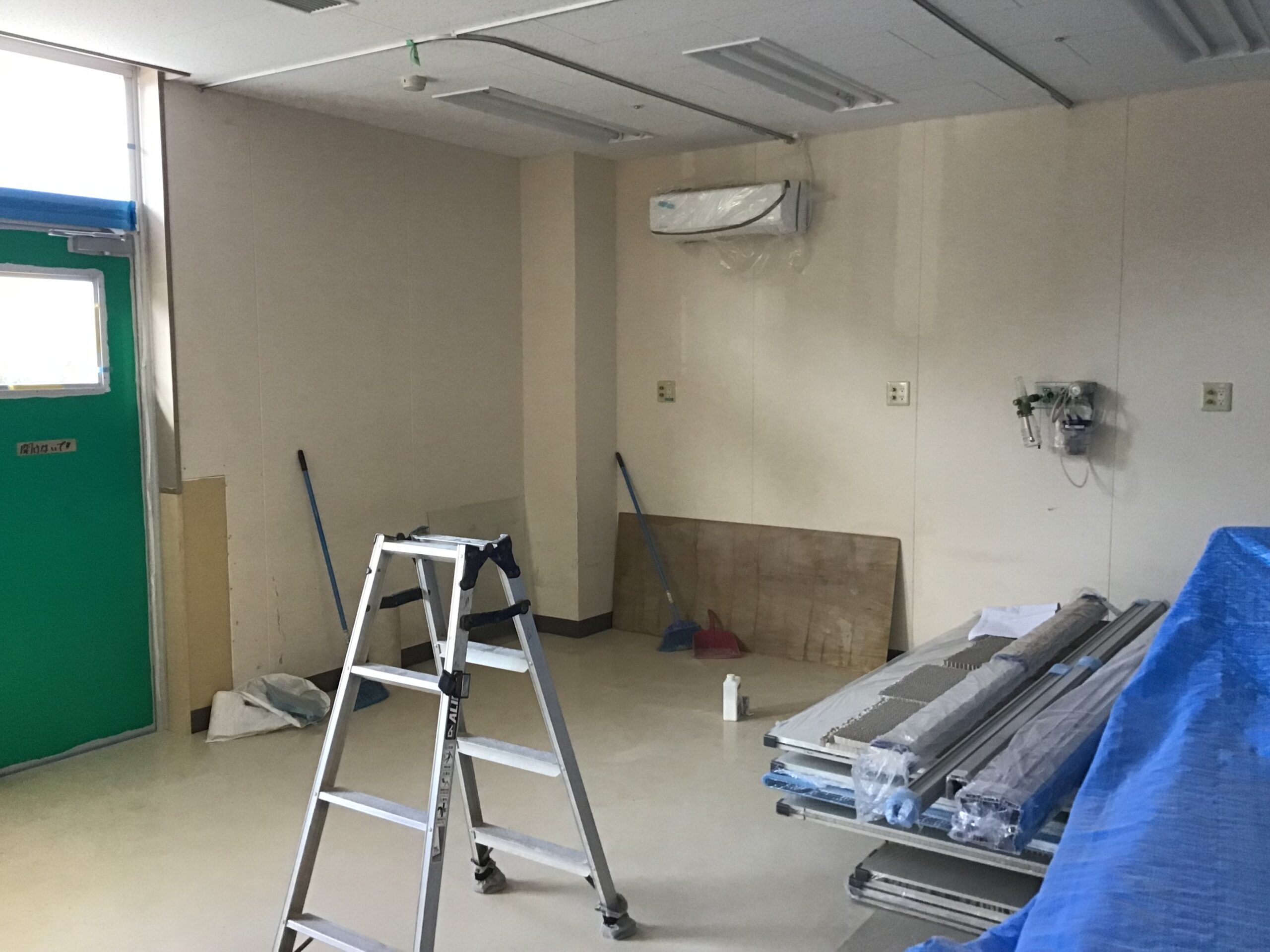 風除設置予定の現場